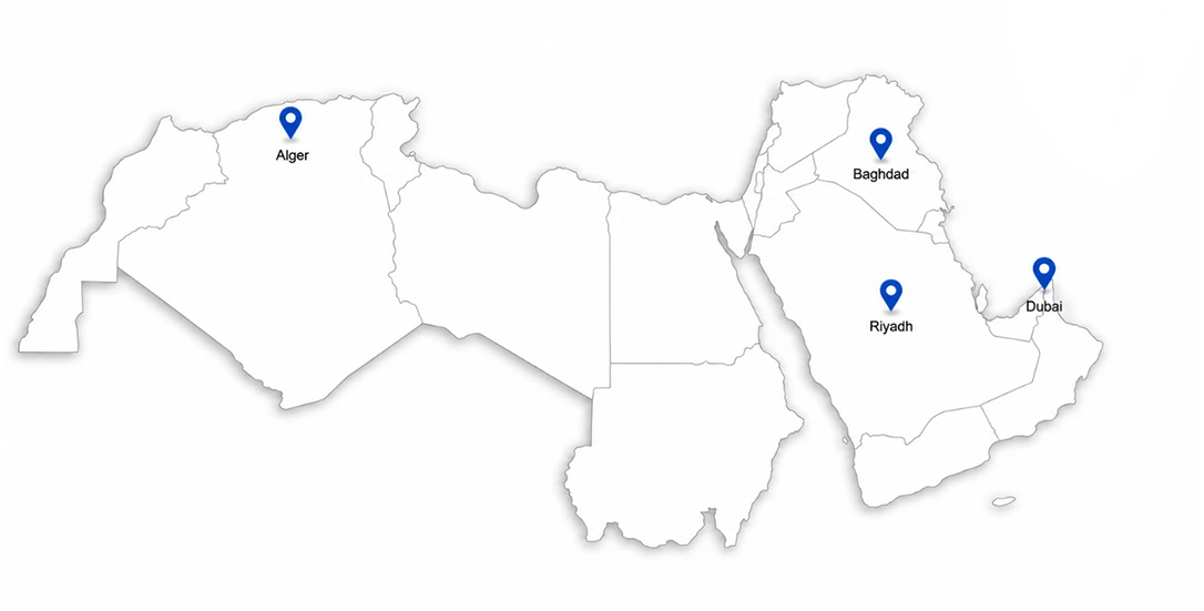 VASTECH MENA regional map